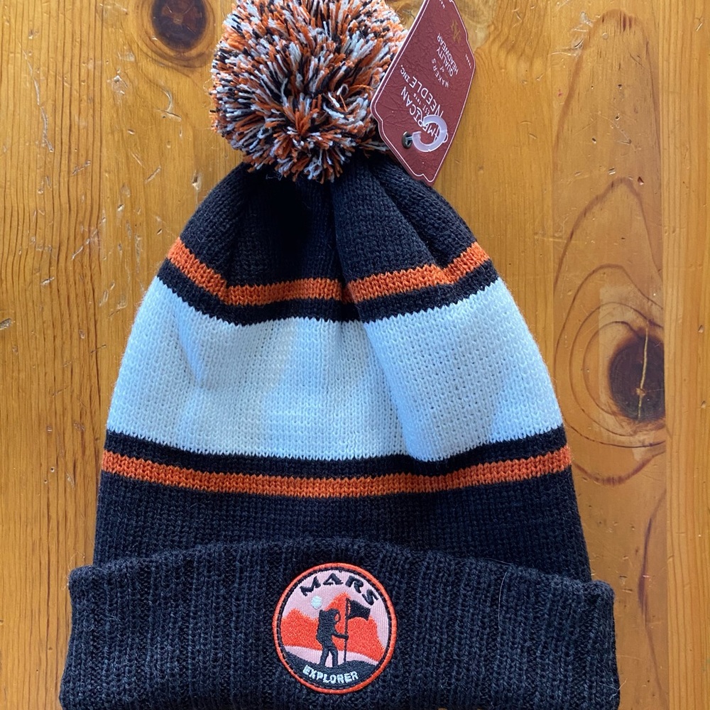 NWT American Needle Inc MARS EXPLORER Pom beanie